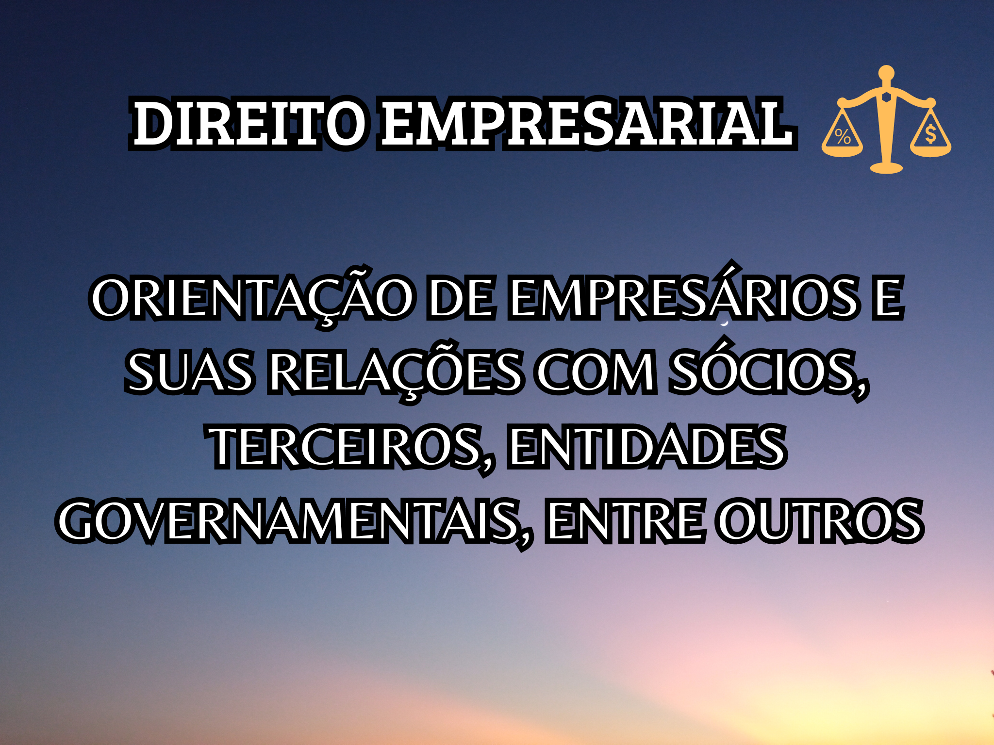 Informações do escritório sobre direito empresarial